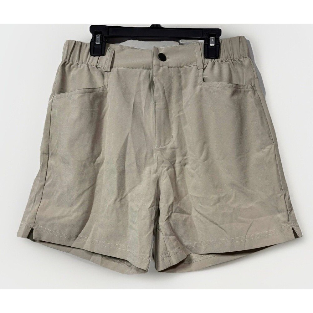 Womens 5" Hiking Shorts Small S Quick Dry Golf Camping Outdoor Pockets Lt Khaki